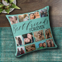 Moderne Aquamarine Fotocollage für die besten Freu