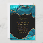 Moderne Aquamarine Gold Agate Stone Paare Dusche e (Vorderseite)