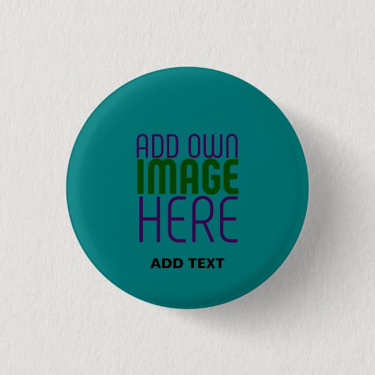 MODERNE, AQUAMARINE GRÜNE BILDTEXTVORLAGE BUTTON (Vorderseite)