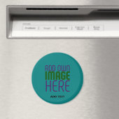 MODERNE, AQUAMARINE GRÜNE BILDTEXTVORLAGE MAGNET (In Situ (Geschirrspüler))