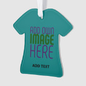 MODERNE, AQUAMARINE GRÜNE BILDTEXTVORLAGE ORNAMENT (Vorderseite)