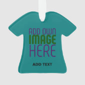 MODERNE, AQUAMARINE GRÜNE BILDTEXTVORLAGE ORNAMENT (Rückseite)