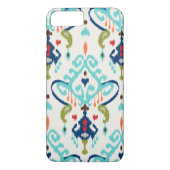 Moderne aquamarine Marinestruktur Case-Mate iPhone Hülle (Rückseite)