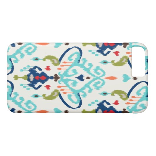 Moderne aquamarine Marinestruktur Case-Mate iPhone Hülle (Rückseite (Horizontal))