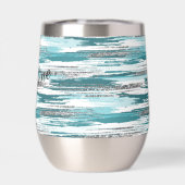 Moderne, Aquamarine Pinselstriche (Rückseite)