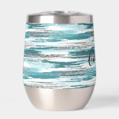 Moderne, Aquamarine Pinselstriche (Vorderseite)