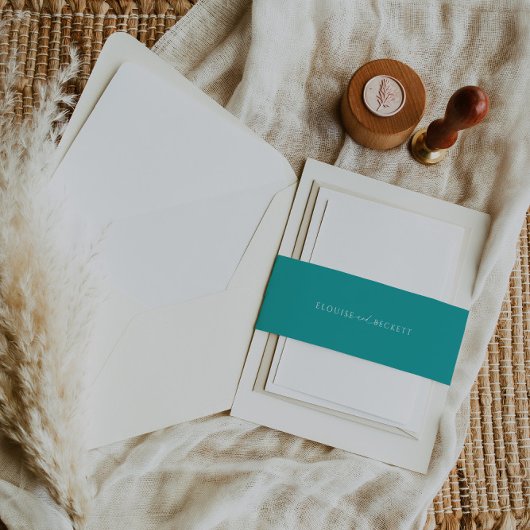 Moderne Aquamarine Typografie - Einladende Band