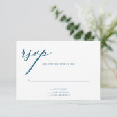 Moderne Aquamarine UAWG-Umschließungskarte Begleitkarte (Stehend Vorderseite)