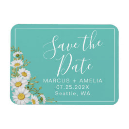 Moderne Aquamarine und weiße Milchprodukte Save th Magnet