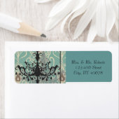 moderne Aquamarine Vintage Pfauenhochzeit von Chan (Insitu)