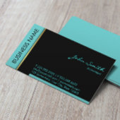 Moderne Aquamarine Visitenkarte für Grenzverwalter