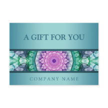 Moderne aquamarine Wasserlilie Mandala