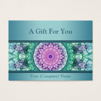 Moderne aquamarine Wasserlilie Mandala Geschenkgut