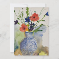 Moderne Aquarell-Blume