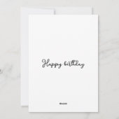 Moderne Aquarell-Blume Feiertagskarte (Rückseite)