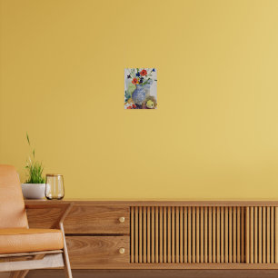 Moderne Aquarell-Blume Poster