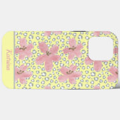 Moderne Aquarell-Blume und Tierdruck Case-Mate iPhone Hülle (Rückseite (Horizontal))
