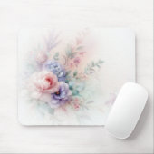 Moderne Aquarell-Blumenmalerei Trendy Mousepad (Mit Mouse)