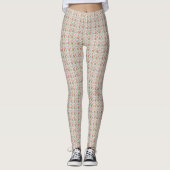 Moderne Aquarell-Blumenmuster Leggings (Vorderseite)