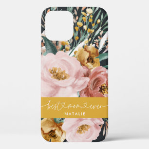 Moderne Aquarell Blüten und Blattwerk beste Mutter Case-Mate iPhone Hülle