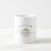 Moderne Aquarell-Hallo Kürbis Kaffeetasse (Mittel)