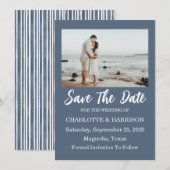 Moderne Aquarell-Küstenlandschaft Hochzeit Save The Date (Vorne/Hinten)