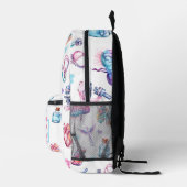 Moderne Aquarell Medizin Bedruckter Rucksack (Rechts)