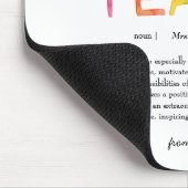 Moderne Aquarell-Regenbogen-Lehrer-Dankeschön Mousepad (Ecke)