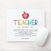 Moderne Aquarell-Regenbogen-Lehrer-Dankeschön Mousepad (Mit Mouse)