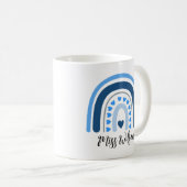 Moderne Aquarell-Regenbogen-Lehrkraft Kaffeetasse (VorderseiteRechts)