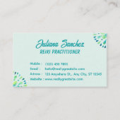 Moderne Aquarell-Reiki-Practitioner Visitenkarte (Vorderseite)