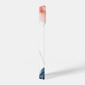 Moderne Aquarell-Rose Gold Blush Gold Monogram iPhone Hülle (Rechte Seite)