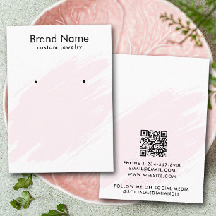 Moderne Aquarell-Rosé-Schmuckanzeigekarte Visitenkarte