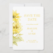 Moderne Aquarell-Sonnenblumen-Hochzeit Heiratsantr Einladung (Vorderseite)