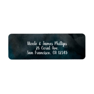 Moderne Aquarell-Stimmung Blau Chic Party Hochzeit