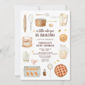 Moderne Aquarell Süsse Pie ist Backbaby Dusche Einladung (Vorderseite)