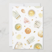 Moderne Aquarell Süsse Pie ist Backbaby Dusche Einladung (Rückseite)