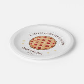 Moderne Aquarell Süsse Pie ist Backbaby Dusche Pappteller (Schrägansicht)