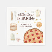 Moderne Aquarell Süsse Pie ist Backbaby Dusche Serviette (Vorderseite)