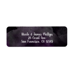 Moderne Aquarell-Technik  Moody Pflaume Lila Party