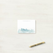 Moderne Aquarell-Wellen Notizblock (Auf Schreibtisch)