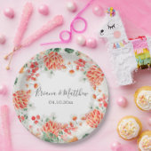 Moderne Aquarell-Wildblumen Trendfarben Pappteller (Party)