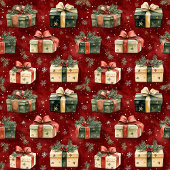 Moderne Aquarellbahn Holiday Red Green Napkins Ges Serviette