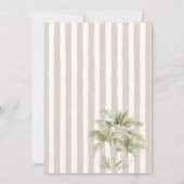 Moderne Aquarellbahn Serenity Sands Starlight Brid Einladung (Rückseite)