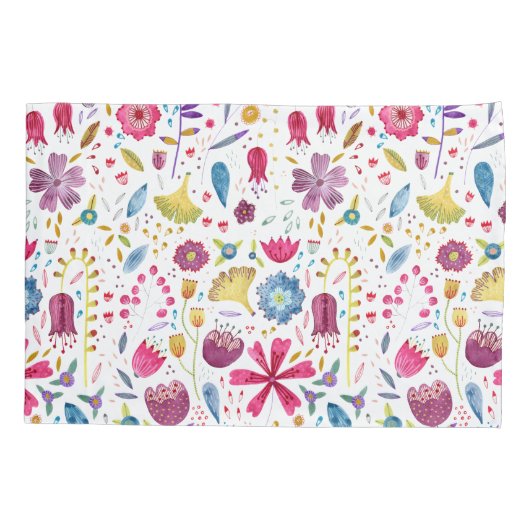 Moderne Aquarellbilder Kissenbezug (Rückseite-Links)