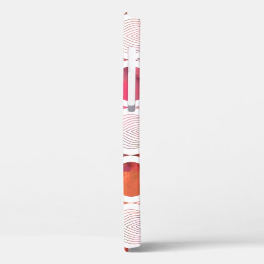 Moderne Aquarellblätter, nahtlose Muster. Case-Mate iPhone Hülle (Rückseite / Links)