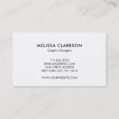 Moderne Aquarellblau lila Spritzer Splash Visitenkarte (Rückseite)