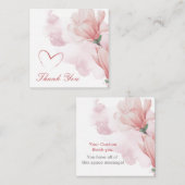 Moderne Aquarellblumen Mitteilungskarte (Vorne/Hinten)