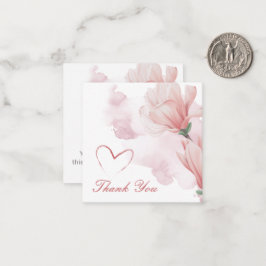 Moderne Aquarellblumen Mitteilungskarte