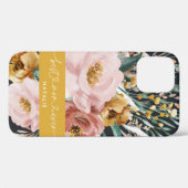 Moderne Aquarellblumen und Blattwerk beste Mutter Case-Mate iPhone Hülle (Rückseite (Horizontal))